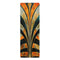 Abstract art deco pattern yoga mat, 26" x 70", stylish rubber material.