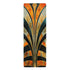 Abstract art deco pattern yoga mat, 26" x 70", stylish rubber material.