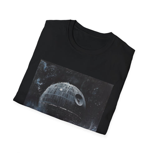 Star Wars Death Star Galactic Charcoal T-Shirt for Men and Women.