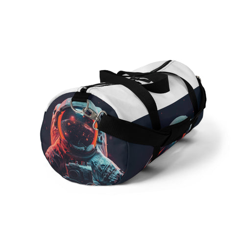 Space-themed Galactic Explorer Small Duffel Bag with All Over Print.