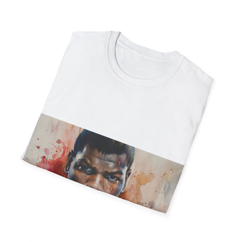 Charcoal cotton crew neck tee with Defender of the Resistance design.