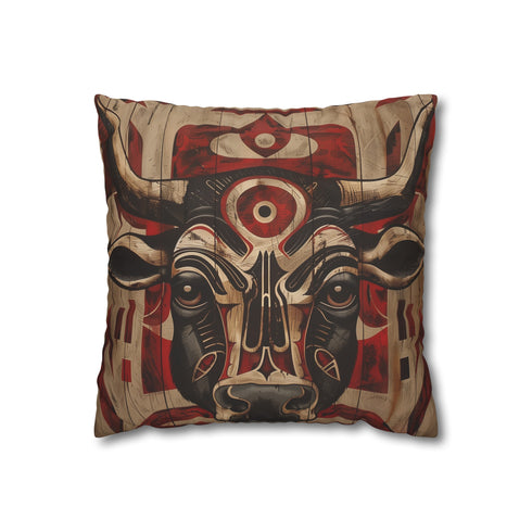 High-Quality Animal Totem Tribal Pillowcase - Infuse Your Dreams with Ancient Spirits | Comfortable and Stylish | Perfect for All Seasons | Makes a Great Gift