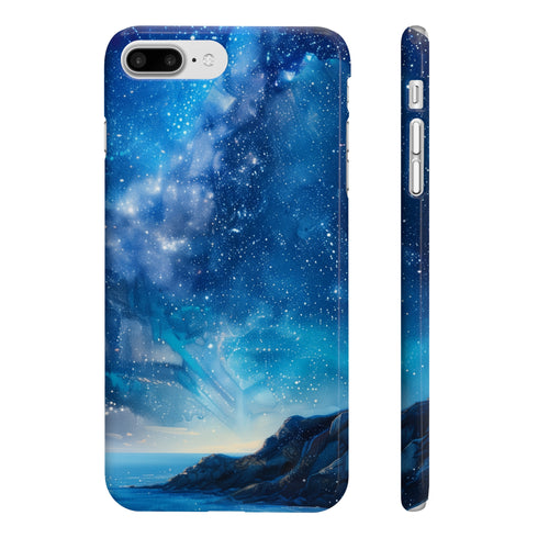 Slim Glossy Milky Way iPhone 7 Plus Phone Case atmospheric design
