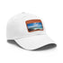 Galapagos Explorer Baseball Cap in White with Light Brown Patch