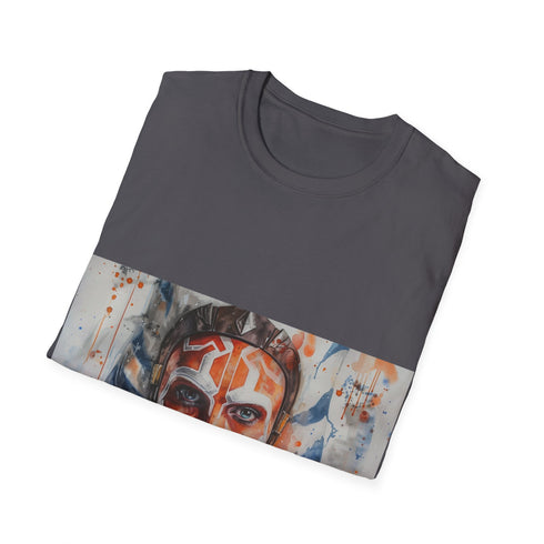 Ahsoka Tano tee in Charcoal with bold graphic design.