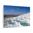 Pamukkale Turquoise Thermal Terraces Sunset Stretched Canvas Wall Art - View 3 | Prints With Passion