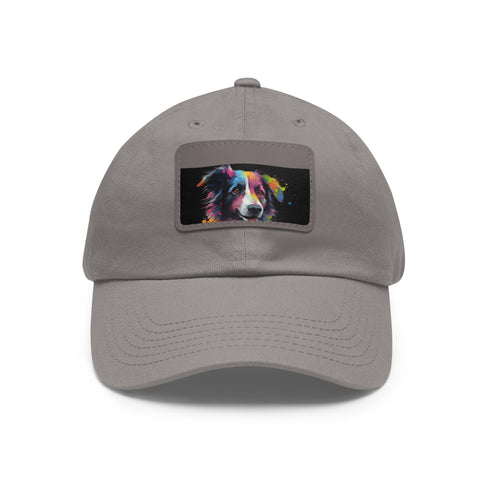 Collie charm hat with white patch - perfect for dog lovers