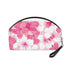 Cherry Blossom Chic makeup bag with pink and white petal pattern