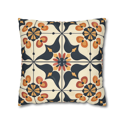 Add elegance to your bedroom with Artisan Tiles Pillowcase, vibrant seamless pattern inspired by traditional tiles