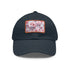 3D Cherry Blossom Dreams Seamless Baseball Cap in White/Light Brown Patch