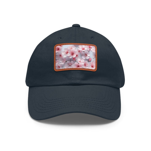 3D Cherry Blossom Dreams Seamless Baseball Cap - White Light Brown