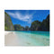 Vibrant Maya Bay jigsaw puzzle with crystal-clear waters and lush greenery.