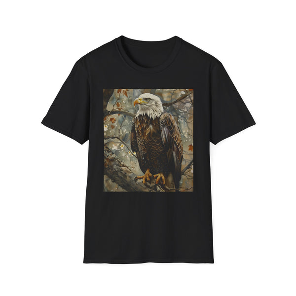 Wings of the Wind: A Majestic Eagle's Flight Captured on Canvas | T-Shirt | DTG, Hoodies, Men's Clothing, Regular fit, Unisex, Women's Clothing | Prints with Passion
