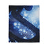 Robotic Harp Playing Stardust Music Plush Fleece Throw Blanket
