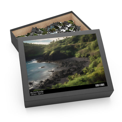 Maui Paradise jigsaw puzzle with lush Hawaiian landscapes and sunsets.