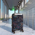 Colorful Firework Fiesta Small Black Suitcase Pattern Bag for Travel Accessories.