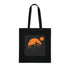 Mountain Dawn Tote Bag in Black Cotton for Accessories and Totes.