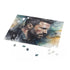 Batman Watercolor Jigsaw Puzzle with Ben Affleck portrait - 120 pcs.