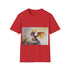 Vibrant Watercolor Spyro Dragon Tee in Charcoal, Regular Fit, Crew Neck