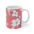 Cherry Blossom Bliss Mug - Pink and White Ceramic Coffee Mug