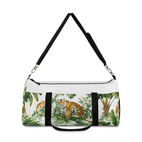 Jungle Safari Tiger Duffel Bag with All Over Print Tiger Pattern