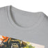 Charcoal cotton crew neck T-shirt featuring bold Kong design for summer wear