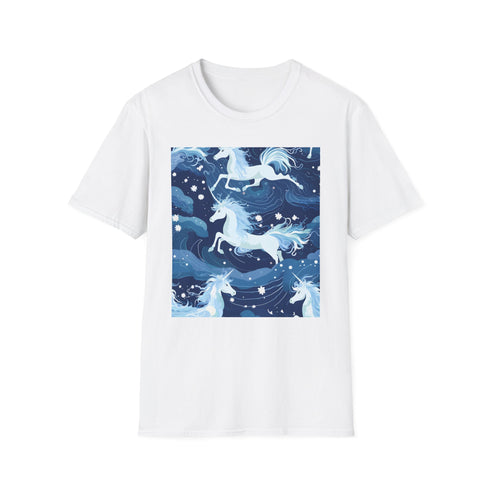 Symphony of the Wild cotton crew neck T-shirt, in white.