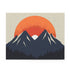 Sunrise Mountain Scene Puzzle for Relaxing and Unwinding - Tranquil Jigsaw Puzzle of Minimalist Mountain Range at Sunrise