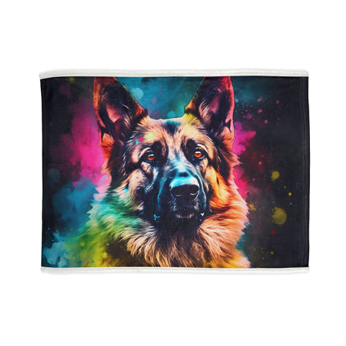 Royal Canin German Shepherd Tribute Blanket: Soft Fleece, Detailed Dog Print