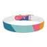 Vibrant Retro Waves Dog Collar
