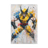Wolverine Canvas Print with Untamed Fury in 18" x 12" Size