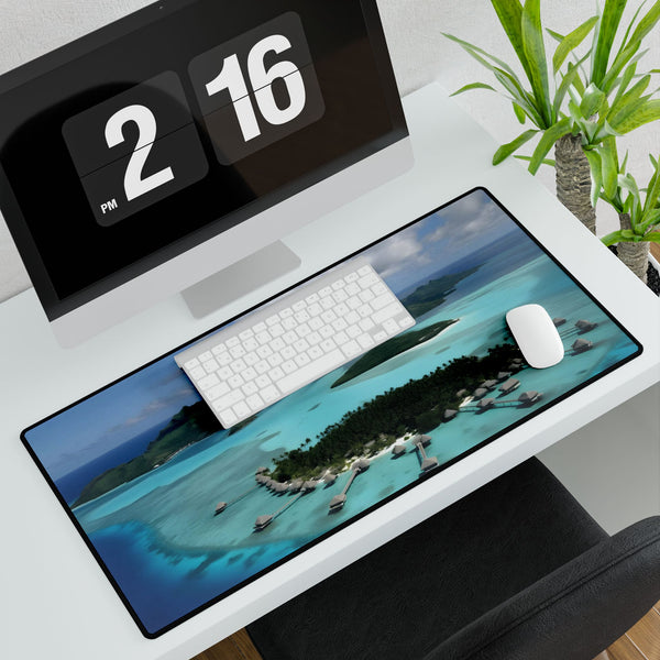 Bora Bora Turquoise Lagoon & Mount Otemanu XXL Extended Desk Mat - View 4 | Prints With Passion