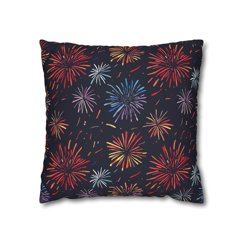 Fireworks Festive Pillowcase - Bright bursts of color for festive bedroom decor
