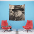 Winston Churchill Tapestry: Resilience in WWII London - High-Quality Art for History Enthusiasts