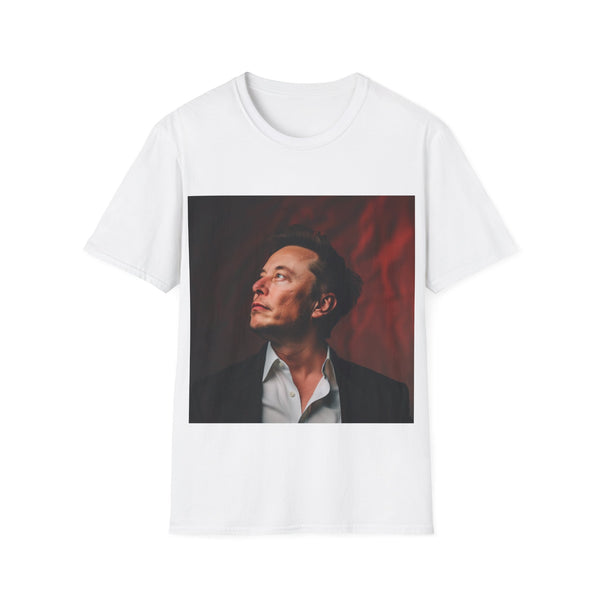 Elon Musk inspired charcoal t-shirt, regular fit, crew neck cotton.