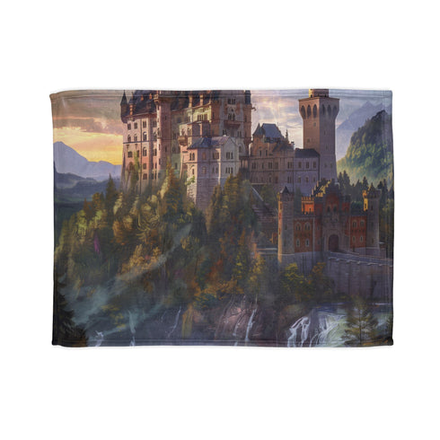 Whimsical Fairytale Castle Blanket inspired by Grimms Fairy Tales.