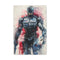 RoboCop movie poster canvas, iconic sci-fi design, gritty & stylish art.