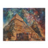 Vibrant Egyptian pyramids watercolor puzzle, 120 pieces, mesmerizing fun awaits.
