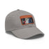 French pride flag baseball cap in white with light brown patch.