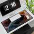 Chameleon Blending into Nebula Wall Gaming XXL Extended Desk Mat