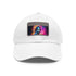 Vibrant neon watercolor baseball cap, perfect for sunny days.