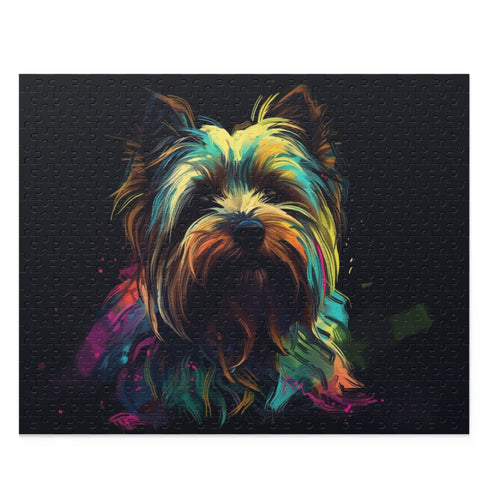 Charming Yorkie Jigsaw Puzzle for Dog Lovers - 10" x 8"