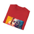 Vibrant charcoal crew neck T-shirt with cotton fabric and regular fit