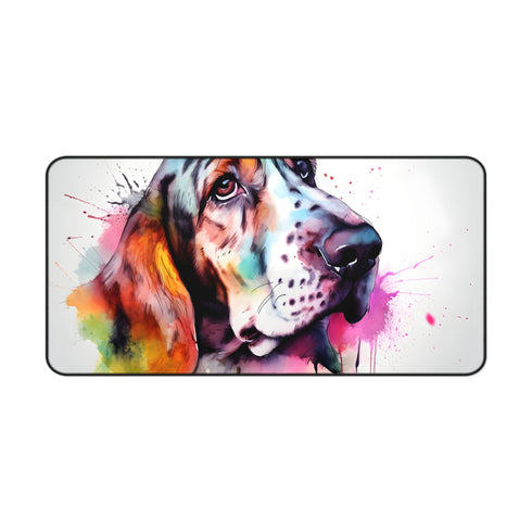 Adorable Basset Hound Desk Mat - Protect your desk with cute basset hounds, add playfulness to workspace