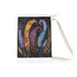 Bohemian feather laundry bag with all-over print design.