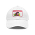 McConaughey neon cap with artistic watercolor design, rectangle shape.