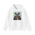 Navy Wise Hipster Koala Hoodie for Men and Women's DTG Fashion.