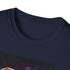 Charcoal cotton elephant graphic T-shirt in regular fit with crew neck