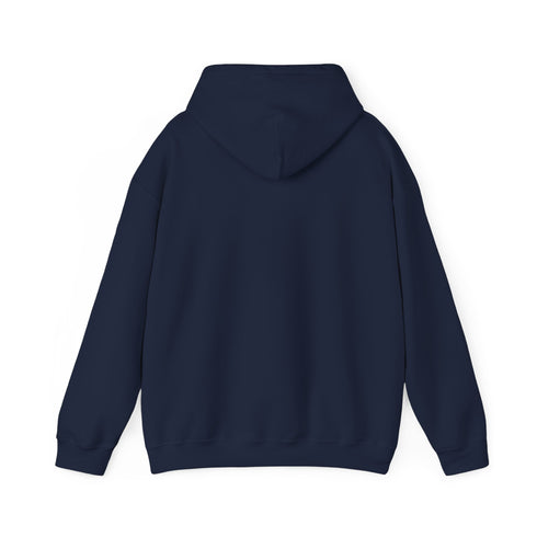 Classic Union Jack flag hoodie in navy blue for men and women.