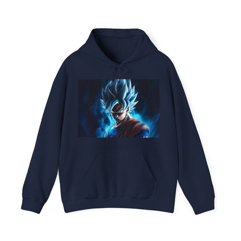 Super Saiyan Blue Valor Hoodie Navy Dragon Ball Goku Unisex Sweatshirt